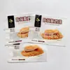 Saco de Embalagem Composta para Bife de Frango Crocante, Saco para Alimentos Congelados Rápidos a Vácuo, Saco com Selagem Traseira, Saco Plástico de Embalagem para Produto Fresco Congelado