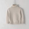 Comercio Exterior Transfronterizo Ropa de Primavera y Otoño para Niños, Suéteres de Cuello Alto para Niños, Camisetas Básicas de Punto para Niñas, Ropa de Punto Lisa Nueva para Niños