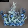 Novo Suporte de Chão para Flores de Casamento 50cm Flores Realistas Decoração de Casamento Arranjo de Flores Palco T Flores para Corredor Flores Artificiais de Casamento