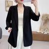 Traje pequeño de gasa para mujer, primavera y verano, blanco, parte superior, drapeado fino, informal, diseño elegante, chaqueta de nicho
