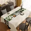Mantel Retro Estilo Americano, Impermeable, Resistente al Aceite, Lavable, Mantel Rectangular para Mesa de Comedor, Lujo Ligero, Sensación de Alta Gama, Nuevo Modelo 2026 Mantel para Mesa de Café