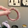 Elástico de Cabelo de Cristal Exquisito e Doce, Durável e Gentil com o Cabelo, Corda de Cabelo Versátil, Design de Nicho, Acessório de Cabelo de Alta Qualidade