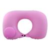 Almohada Portátil Gruesa de PVC Aterciopelado Ecológica para Viajes al Aire Libre, Respaldo para Siestas, Almohada Cuadrada Multifuncional Inflable por Presión