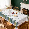 Exclusivo transfronterizo, popular mantel navideño con estampado de flor de Nochebuena de alta definición, mantel decorativo festivo, serie para el hogar, en stock