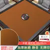 Mantel de Mahjong, Accesorios de Mantel para Máquina Automática de Mahjong, Diseño de Piel de Vaca, Engrosado, Sin Fichas Impresas, Tapete de Tela de Mahjong para Mesa