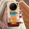 Adequado para Capa de Celular Huawei Mate70 Cobertura Total Anti-Queda Mate60Pro Capa de Celular Elegante Homem Estrela Café