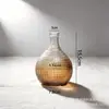 Vaso de vidro sódio-cálcico de luxo de alta qualidade, pote de armazenamento quadrado de boca estreita em formato de diamante para sala de estar em casa, modelo de cultura de água, atacado transfronteiriço