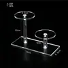 Suporte de Exibição Redondo de Acrílico Transparente Multi-Especificação Base de Armazenamento de Brinquedos Porta-Joias Perfume