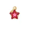 Colar Pingente Estrela de Cinco Pontas Cravejado com Zircônia Fashion de Múltiplas Especificações Pulseira Estrela DIY Charme Acessórios de Joias