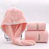 Toalla de Regalo Gruesa y Ampliada de Coral Fleece de Alta Gama Absorbente de Secado Rápido, Toalla de Baño, Gorro de Ducha, Toalla Cuadrada, Juego de Tres Piezas Anuncio
