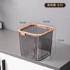 Desktop Trash Bin Home Light Luxo Alto Valor de Beleza Press Ring Trash Bin Cozinha Sala de Estar Quarto Escritório Simples Grande Capacidade