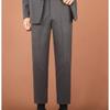 Otoño Nuevo Pantalón de Traje Pequeño para Hombre Nueve Puntos Estilo Coreano Moderno Dosing Entallado Adelgazante Casual Pantalón de Traje Recto para Hombre