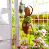 Cesta de Flores Criativa de Sapato de Salto Alto Enferrujado Popular Transfronteiriça, Cesta de Flores Decorativa para Exterior, Cesta de Flores Simulada de Sapato de Salto Alto