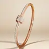 Pulsera de Acero Inoxidable para Mujer, Pulsera de Diamante que no se decolora, Exquisita Pulsera de Acero de Titanio de Alta Gama para Niña con Cintura Pequeña