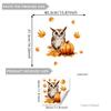 Uma Variedade de Adesivos Criativos de Coruja, Gatinho, Pássaro, Abóbora, Folha de Bordo, Esquilo para Janela de Loja e Decoração de Casa, Adesivos Eletrostáticos para Vidro