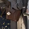 Bolso de Gran Capacidad para Mujer 2025 Nuevo Otoño e Invierno Bolso de Hombro Retro de Ante Bolso Tote Simple para el Trabajo y el Viaje Diario