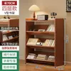 Estante de Livros em V para Casa Rack de Armazenamento Organizador de Mesa Prateleira de Chão Integrada Armário de Canto Montado na Parede para Sala de Estar Atrás da Porta