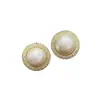 Pendientes de plata con baño de oro real, aguja cuadrada, borla de perla y circonita, pendientes de lujo ligero de alta gama, fabricante de pendientes vintage
