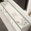 Tapete para mesa de mueble de TV estilo francés, almohadilla protectora para encimera, mantel largo de lujo ligero de alta gama para aparador de comedor, tela protectora contra suciedad para zapatero