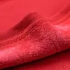 Roupa íntima térmica de ano de nascimento para idosos, forrada com fleece, para meia-idade e idosos, Long Johns, gola alta vermelha grande, masculina