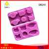 Más de 6 incluso elefante panda molde de silicona molde para gelatina mano rápida comer molde para hielo resistente a altas temperaturas fácil de limpiar reutilizable