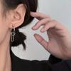 Celebridad coreana del Internet Mismo estilo para hombres y mujeres Argolla pequeña con hebilla de clip de papel Aretes personalizados con hebilla para la oreja Modernos y geniales