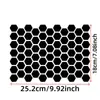 Película Protetora Solar para Janela de Carro em Favo de Mel Adesivo para Carro Adesivo Automotivo em Favo de Mel Padrão Geométrico Adesivo Decorativo Hexagonal para Janela de Carro J137