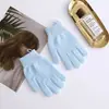 Guantes de baño exfoliantes de doble cara para uso doméstico, adecuados tanto para hombres como para mujeres, fuerte eliminación de suciedad, exfoliación de espalda sin dolor, guantes de baño