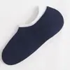 Primavera e verão cor sólida boca rasa antiderrapante silicone meias invisíveis meias masculinas de algodão de tábua dobrada meias casuais fabricantes de suprimentos