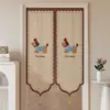 Cortina de Puerta de Casa para Dormitorio Infantil Cortina Divisoria Dibujos Animados Sin Taladro Cortina Bloqueadora para Baño del Hogar Cortina Corta de Media Longitud Cortina Colgante