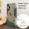 Popular en Japón y Corea, linda funda de teléfono con patrón de fresas 3D adecuada para iPhone 17 Pro, cubierta protectora de estilo minimalista