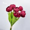 Liquidação Especial em Materiais Florais para Casamento, Flores Artificiais da Série Vermelha, Decorações de Ano Novo, Adereços Fotográficos no Atacado, Casamento