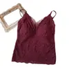 Camisola de Encaje Francesa de Deseo Puro Espalda Descubierta para Mujer con Copas, Adecuada para Usar en Capas o Sola, Nuevo Modelo de Verano 2026