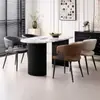 Silla de comedor de diseño con respaldo curvo y silla de ocio para sala de té, decoración moderna del hogar, recepción comercial, asiento de cuero