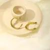 Pendientes de acero inoxidable de personalidad de moda europea y americana, pendientes geométricos cuadrados de alta lujo, pendientes de nicho para el temperamento femenino