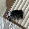 Pente Colorido de Acetato com Diamantes Estilo Coreano Grampo de Cabelo Personalizado de Nicho Grampo de Cabelo Estilo Preguiçoso Acessórios de Cabelo Exquisitos para Mulheres na Parte de Trás da Cabeça Novo Estilo