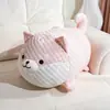 Almohada de Peluche Perro Haba de Hielo Cojín para Sofá para Niñas, Muñeca para Dormir, Cojín Refrigerante, Juguete de Peluche