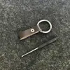 Llavero universal sencillo, nuevo llavero de coche personalizado, anillo de resorte de metal, colgante simple DIY, decoración