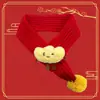 Bufanda linda de Año Nuevo para Gatos y Perros, Accesorio Navideño de Reno para Mascotas, Calentador de Cuello Festivo Rojo para Perros Pequeños