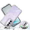 Capa de Celular de Papel Esculpido com Trovão Três em Um Xuanying Adequada para Infinix Hot-50-Pro Capa Protetora Transparente de Acrílico
