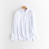 [Hengjia CF] Camisa de Linho com Bolso em Seda de Amora para Mulheres Solta Primavera e Verão Elegante Francês Sobreposição Jaqueta