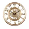 Reloj de Pared Retro con Engranajes Reloj de Pared Personalizado Reloj Silencioso Mecánico Reloj de Pared Retro Europeo Decoración para Sala de Estar Dormitorio