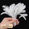 Pluma blanca autoproducida DIY accesorios de ropa de plumas hechos a mano accesorios para joyería de cabeza material productos de venta caliente