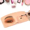 Tablero de Práctica de Maquillaje Facial Popular en la Nube Transfronterizo Mano de Práctica de Cuero de Silicona con Forma de Rostro Humano Tablero de Práctica de Maquillaje Pintura de Maquillaje para Ojos Sombra de Ojos Práctica de Cejas