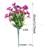 Arranjo Floral Decorativo Flor Trombeta, Buquê de Flores Artificiais Vermelhas, Folhagem Artificial, Flores de Seda, Plantas Florais Simuladas, Ipomeia