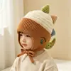 Gorro para bebé, cálido y grueso para otoño e invierno, gorro de punto que cubre las orejas, lindo y adecuado tanto para niños como para niñas, perfecto para salir y protección contra el viento
