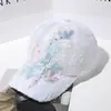 Flor Mujer Primavera y Verano Cara Nueva Mostrada Gorra Pequeña Verano Transpirable Gorra de Béisbol Estilo Coreano Sombrero Protector Solar Moda Sombrero de Sol