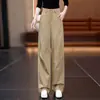Pantalones Anchos de Tiro Alto Estilo Retro Americano para Mujer Verano 2026 Nuevo Estilo Sueltos Adelgazantes Casuales Versátiles Rectos Largos