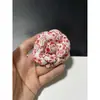 Tela de Microfibra Estampada Elegante de 6.6cm Flor Camelia Flor Pequeña Fragante Joyería Flor para Zapato Broche de Solapa Pinza para el Cabello Broche