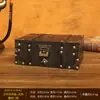 Caja de Almacenamiento Antigua de Madera Caja de Almacenamiento de Joyería Cosméticos de Escritorio Caja de Madera Caja de Accesorios para Manualidades Caja de Tesoros de Juguetes